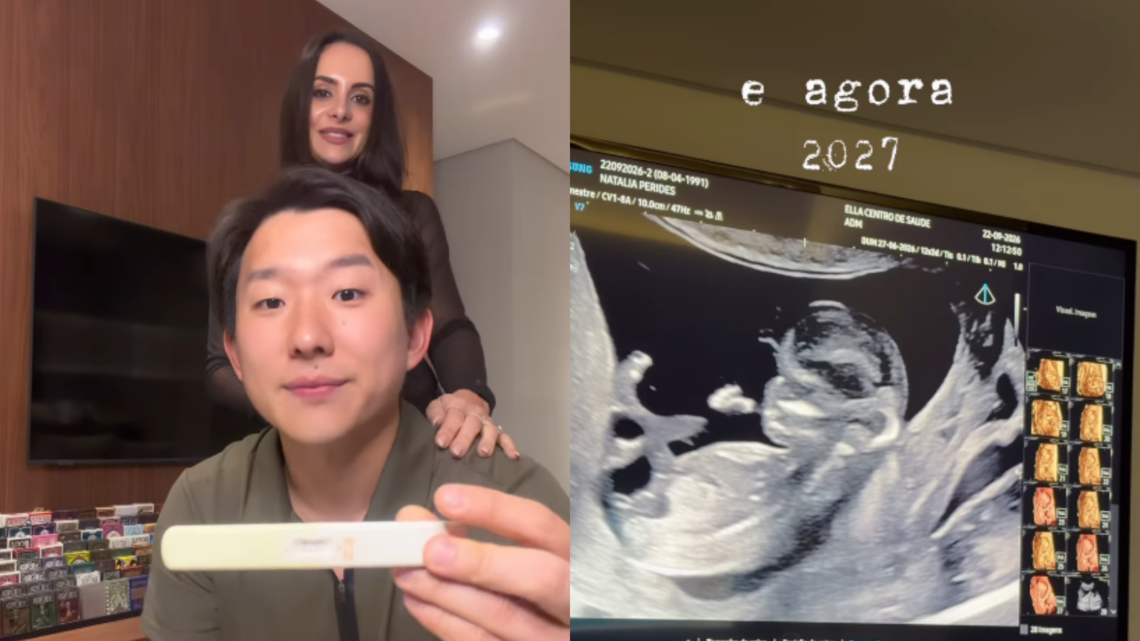 Pyong Lee e Natália Nasser anunciam gravidez de primeiro herdeiro