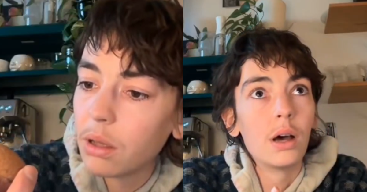 Cena de Jack Haven durante gravação de vídeo nas redes sociais