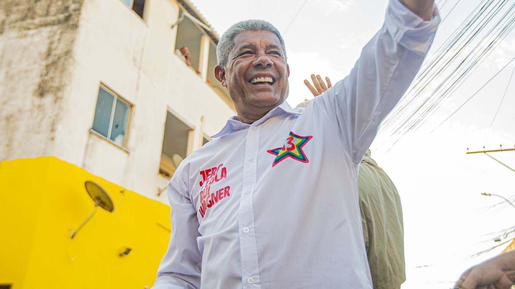 Candidato à reeleição de governador da Bahia Jerônimo Rodrigues