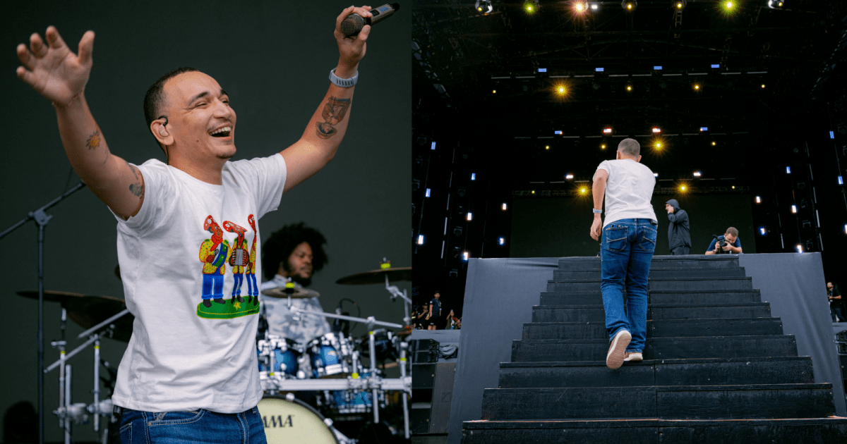 João Gomes faz passagem de som sob chuva no Rock in Rio: “Virou show”