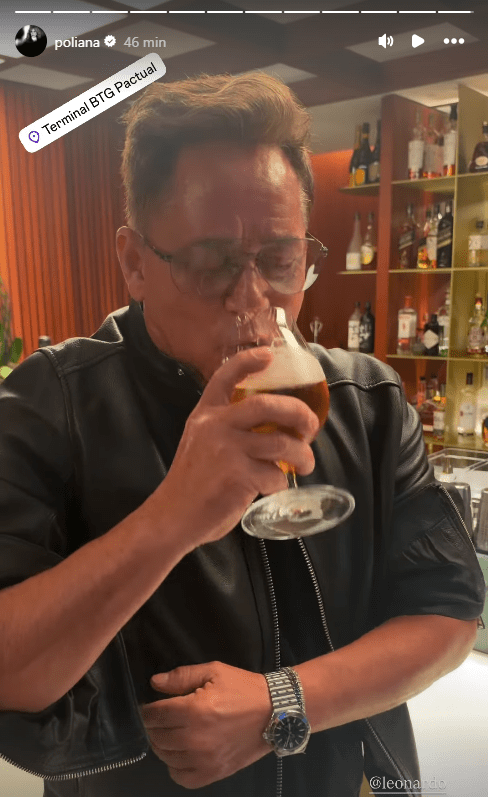 Leonardo volta a beber após 30 dias