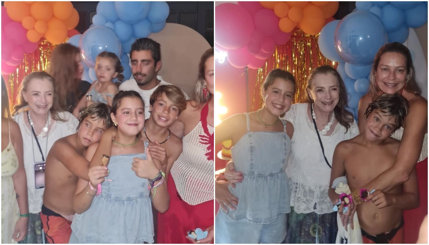 Luana Piovani posa com Scooby e Cintia Dicker em aniversário dos filhos • Instagram / Francis Piovani