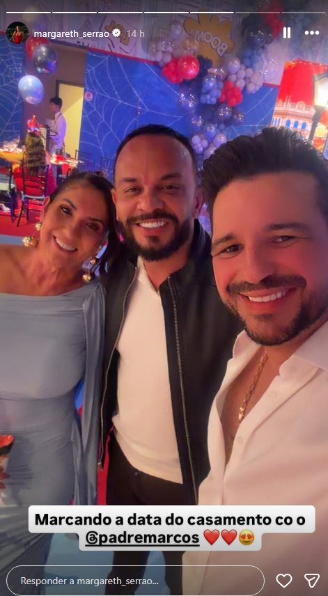 Margareth Serr&atilde;o posta sobre casamento com Danilo Sanfoneiro &bull; Instagram/ Margareth Serr&atilde;o