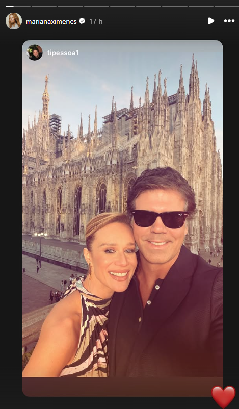 Mariana Ximenes posa com namorado na Itália • Instagram/Mariana Ximenes