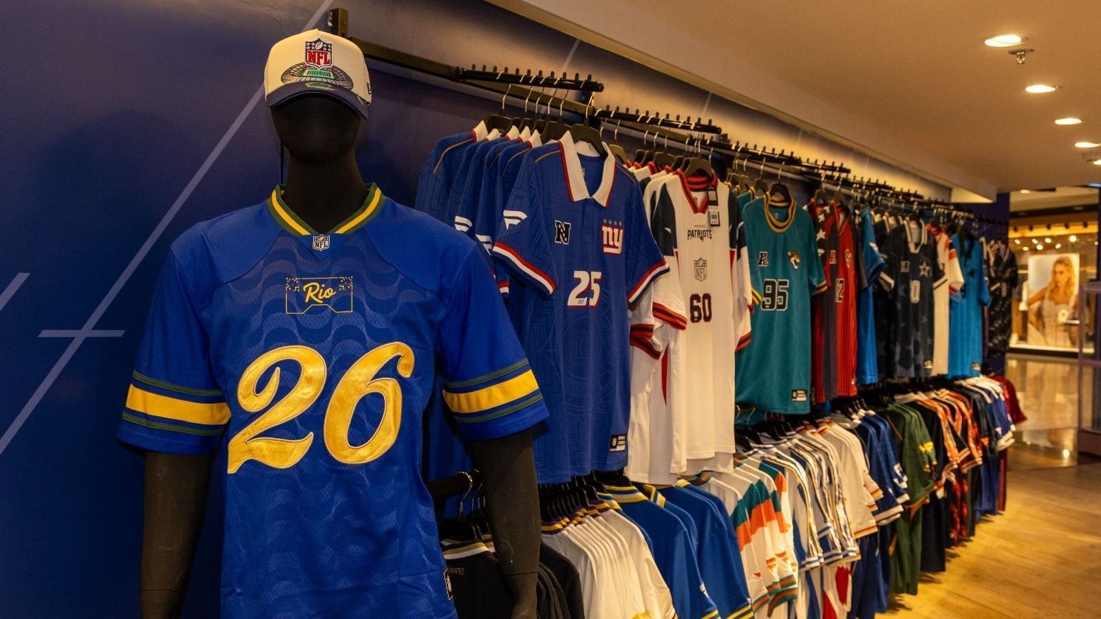 NFL revela coleção oficial de produtos para o Rio Game 2026