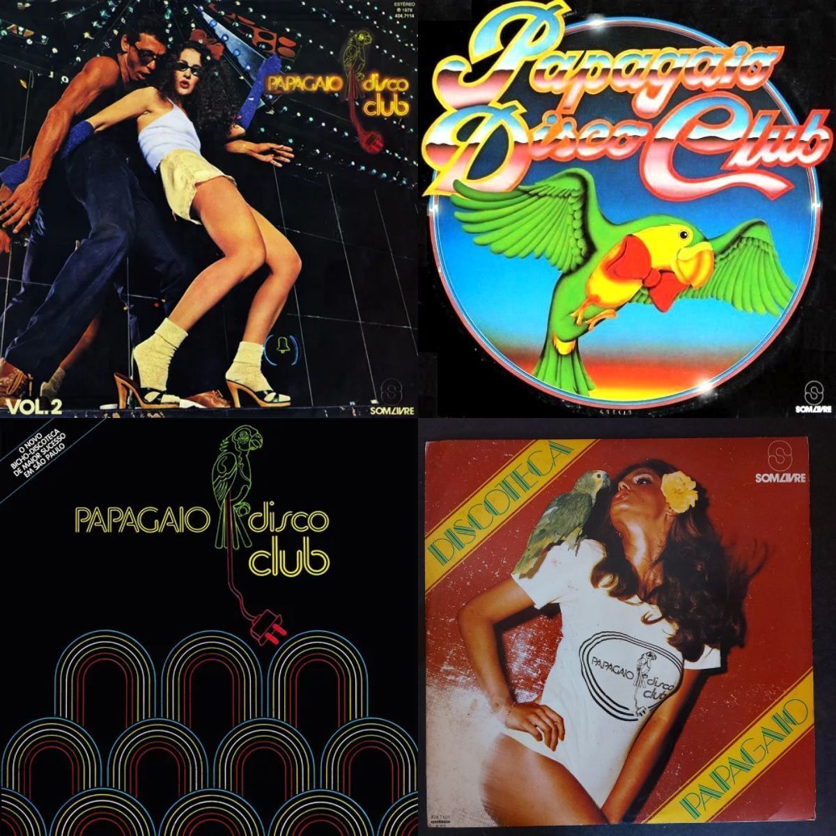 Discos da Papagaio Disco Club • Reprodução/Som Livre