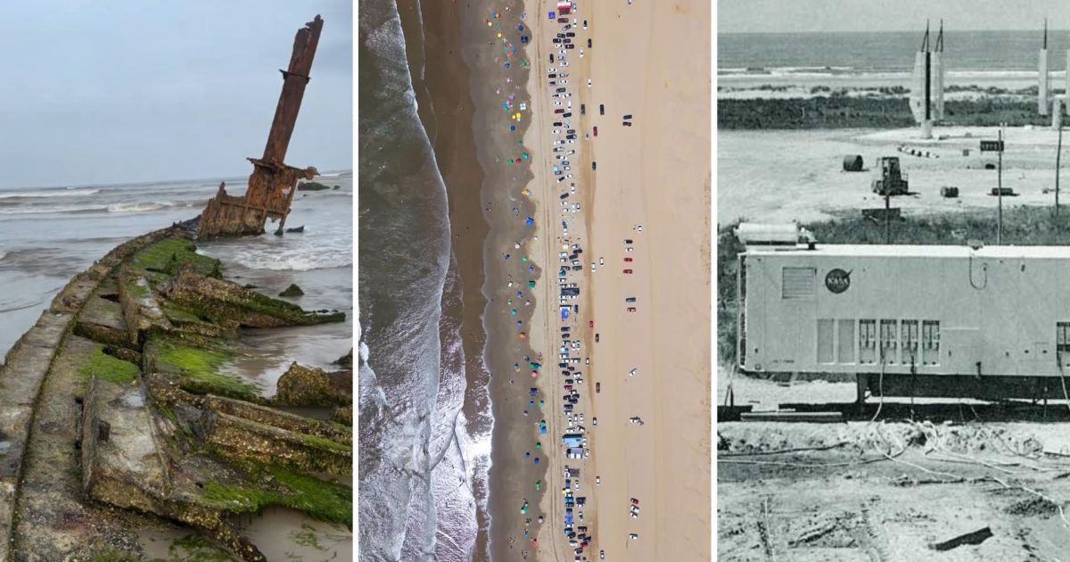 Imagem da extensa faixa de areia da Praia do Cassino no RS