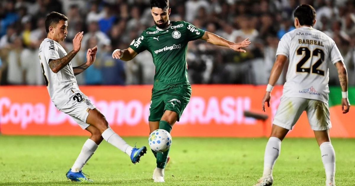 Palmeiras segura empate com o Santos e está na semifinal da Copa do Brasil