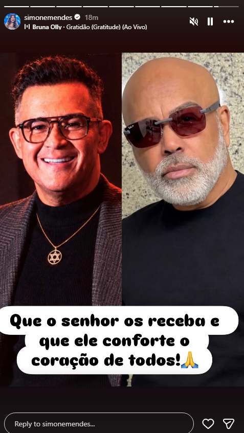 Simone Mendes posta sobre morte de Rick Renner • Instagram/ Simone Mendes