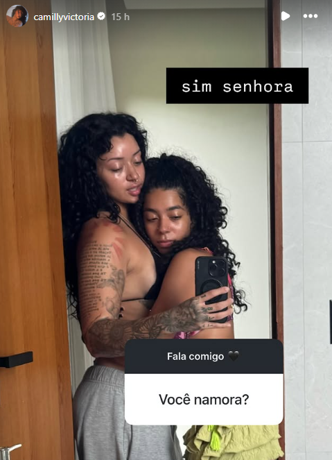 Camilly Victória confirma namoro nas redes sociais • Reprodução/Instagram/Camilly Victória