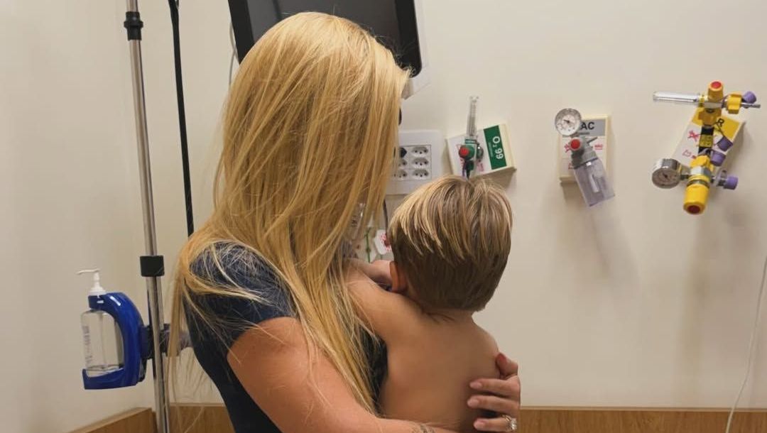 Virginia precisou levar o caçula, José Leonardo, ao hospital