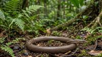 Descoberta revela tática de serpente com 30 cm que foge de predadores 4 vezes mais rápido dando 'estrelinhas' pelo chão