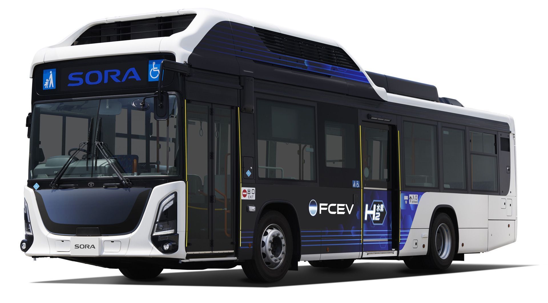 Ônibus movido a hidrogênio da Toyota agora roda mais de 300km com um tanque