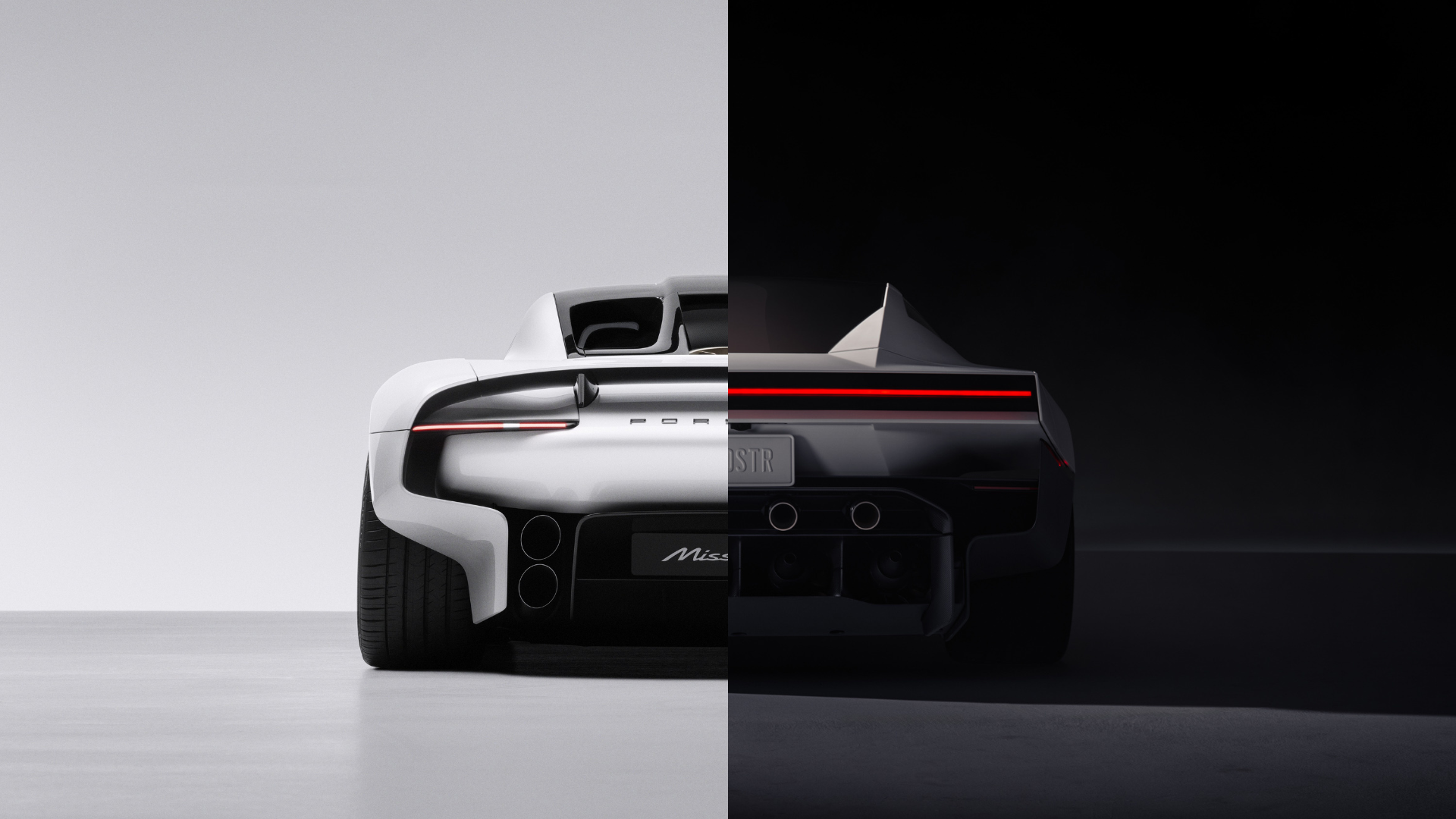 Tesla Roadster ofusca Porsche Mission S na web com revelação no mesmo dia • Divulgação Porsche e Tesla
