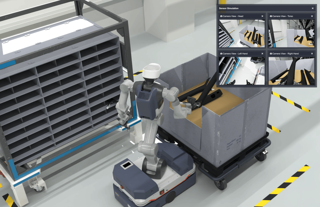 Audi testa robôs humanoides e IA para otimizar linhas de montagem em parceria com Agile robots, NVIDIA e Dassault Systèmes