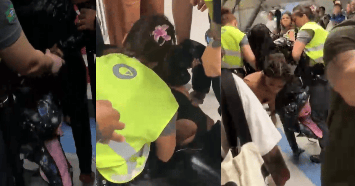 Vídeo mostra mulher sendo algemada por seguranças do metrô de SP
