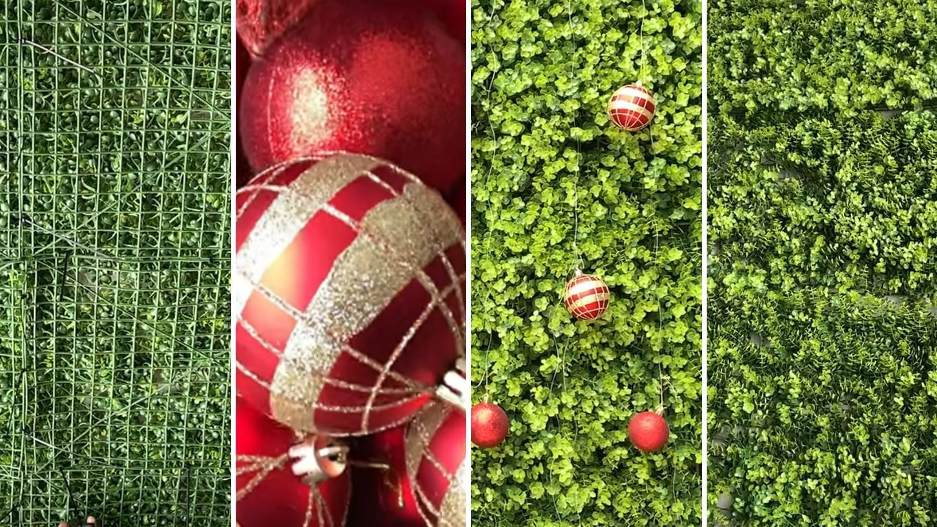 Sem guirlandas nem caixas no armário: a parede verde na sala que muda no Natal e dura o ano inteiro