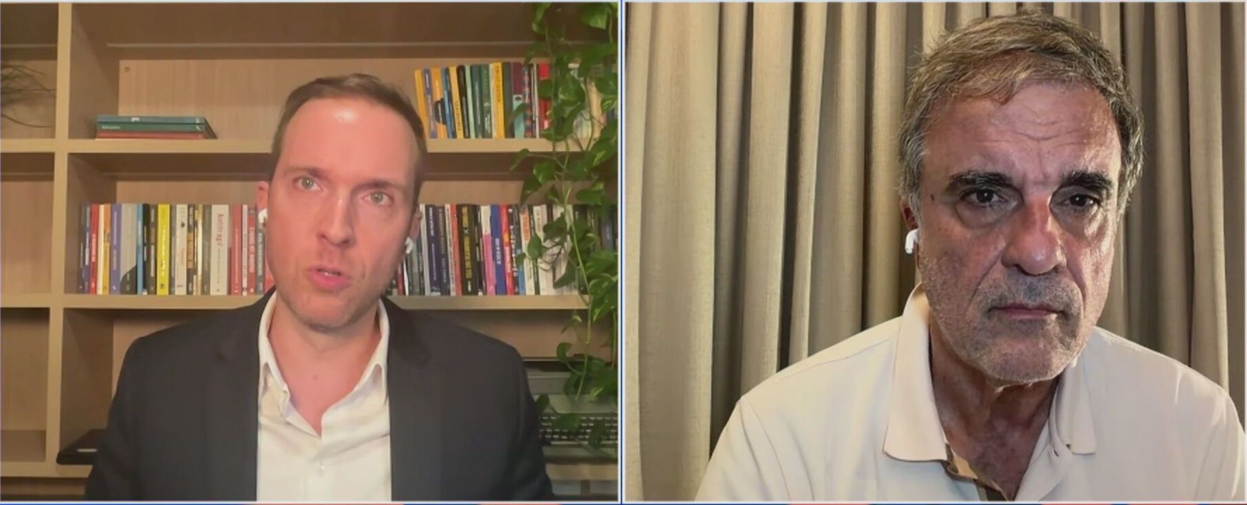 Os comentaristas da CNN Vinicius Poit e José Eduardo Cardozo