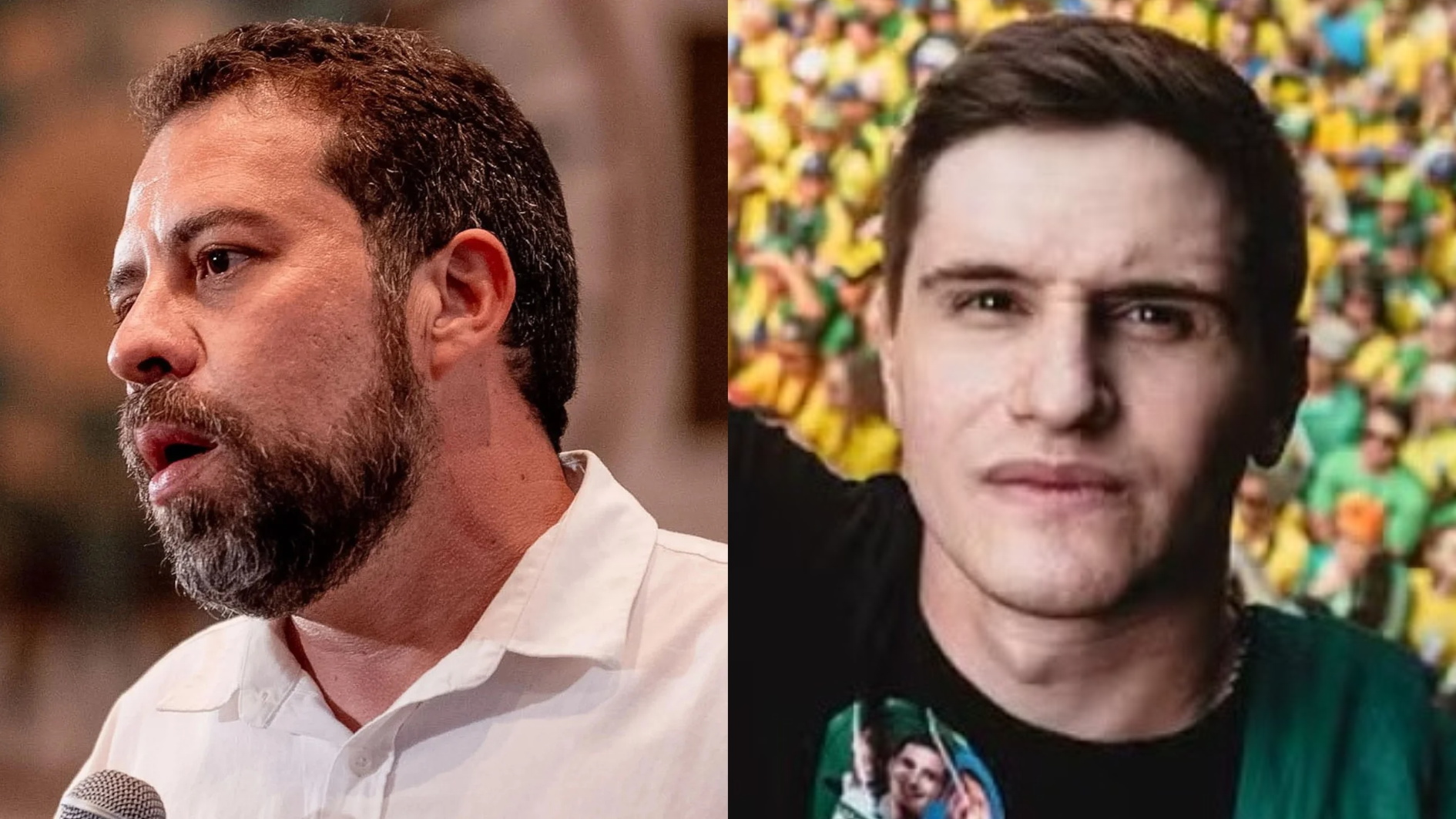 Ministro Guilherme Boulos (PSOL) e deputado federal Lucas Pavanato (PL)