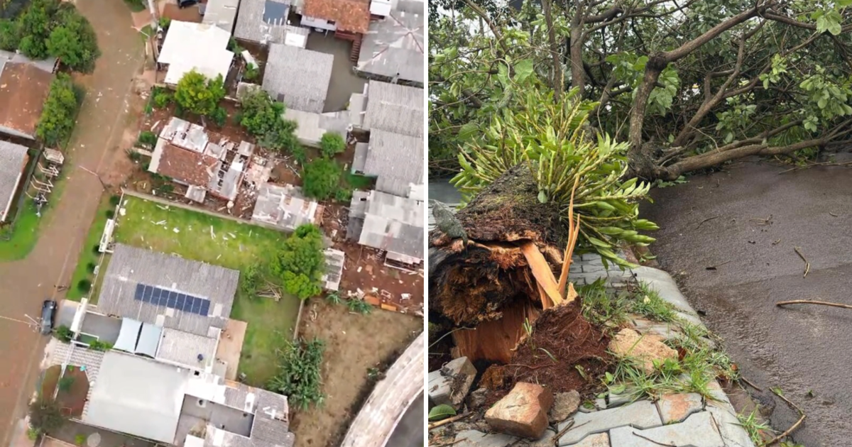 Temporais causam estragos e danificam mais de 2 mil imóveis no Paraná