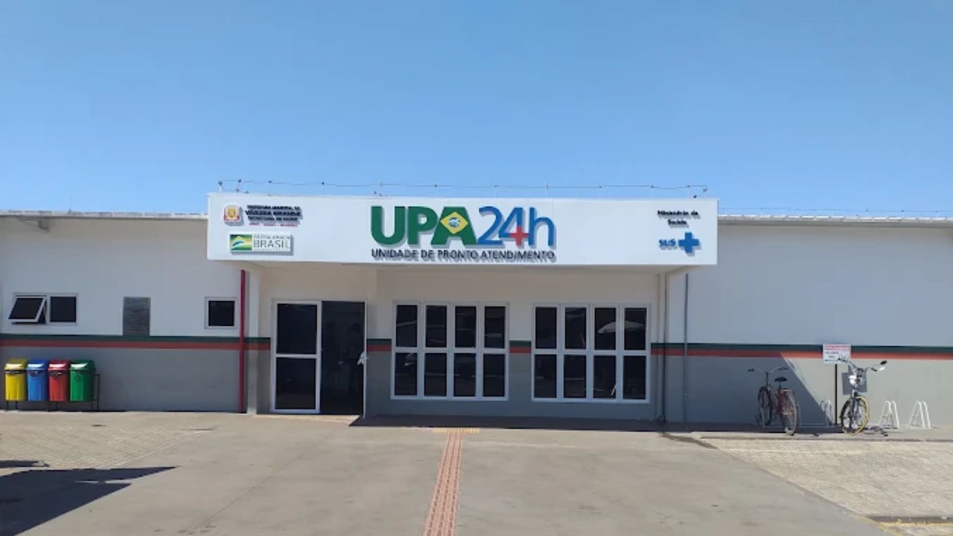Entrada da UPA Cristo Rei, em Várzea Grande, Mato Grosso