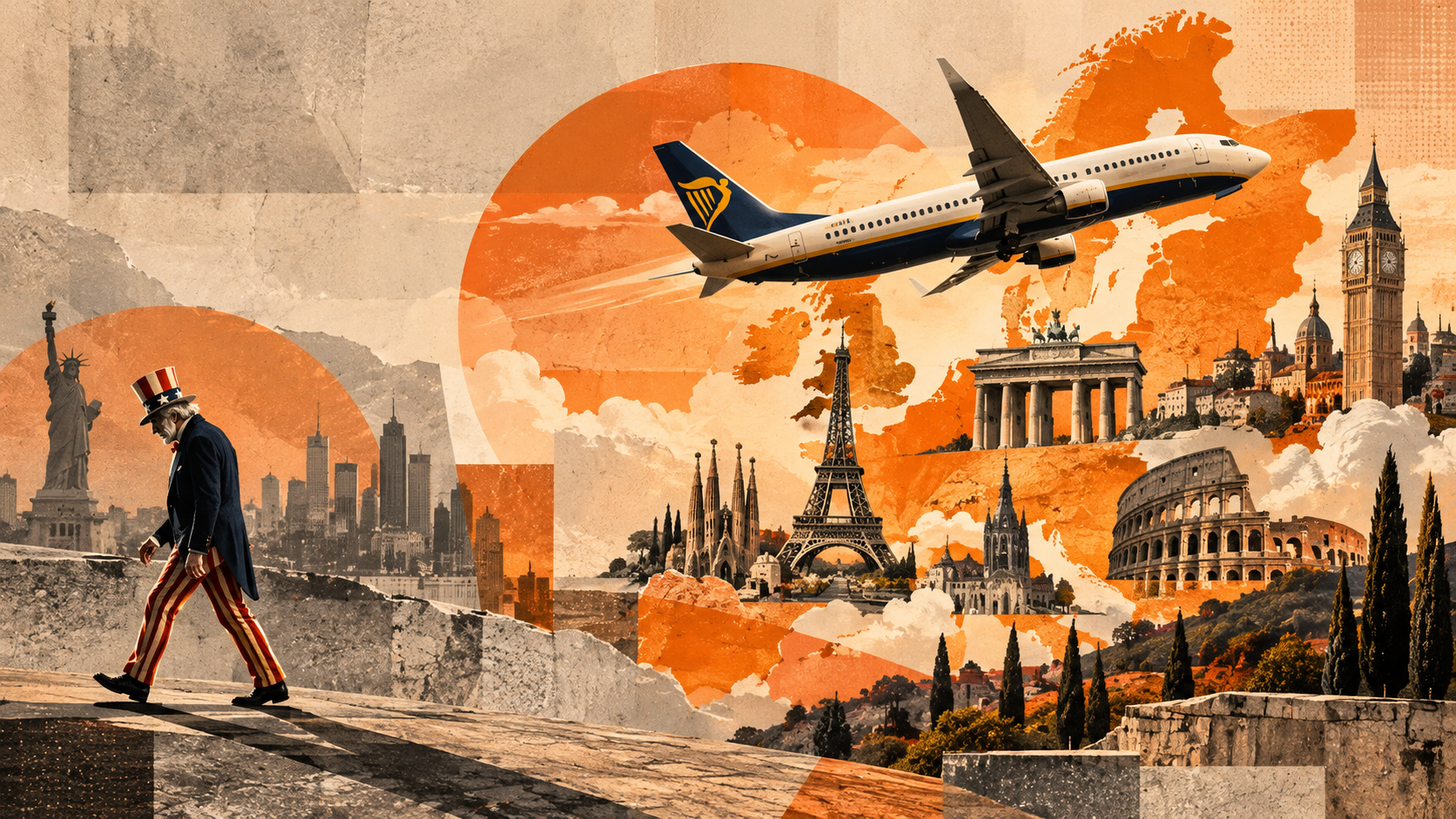 Imagem de destaque do post: Por que aéreas low cost decolaram na Europa e não nos EUA?