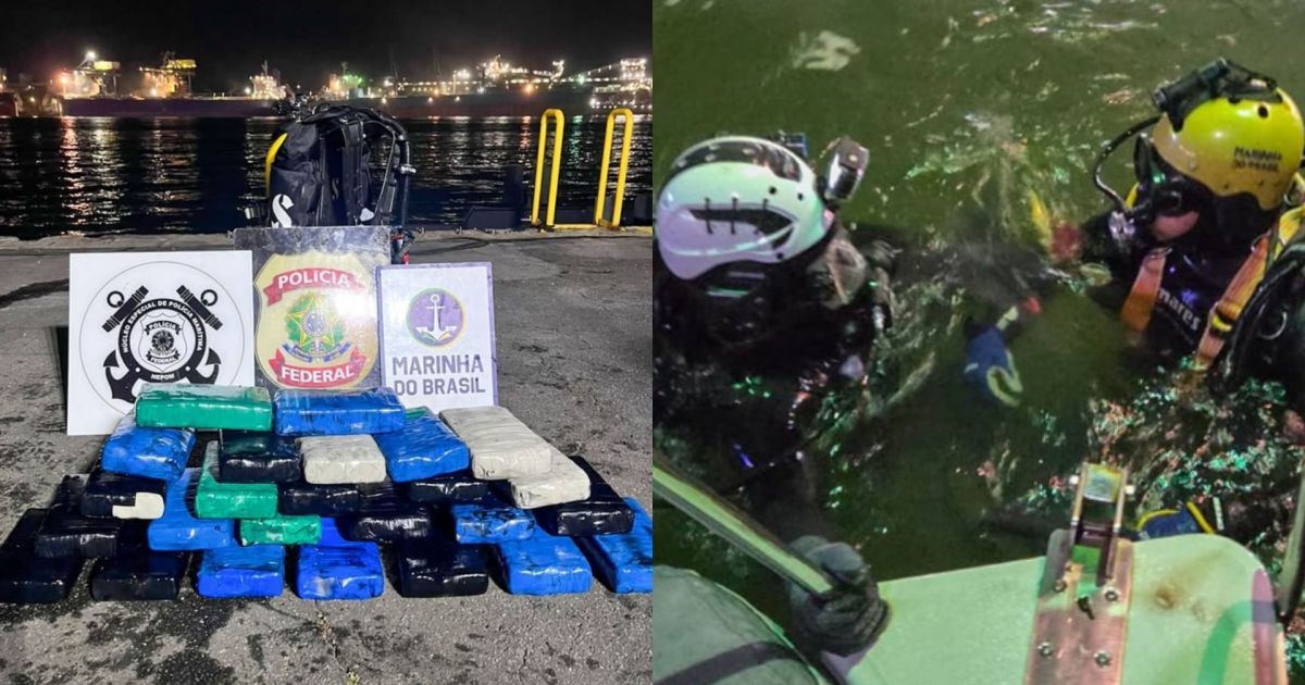 Brazilian divers seize 33 kg of cocaine from ship in Santos