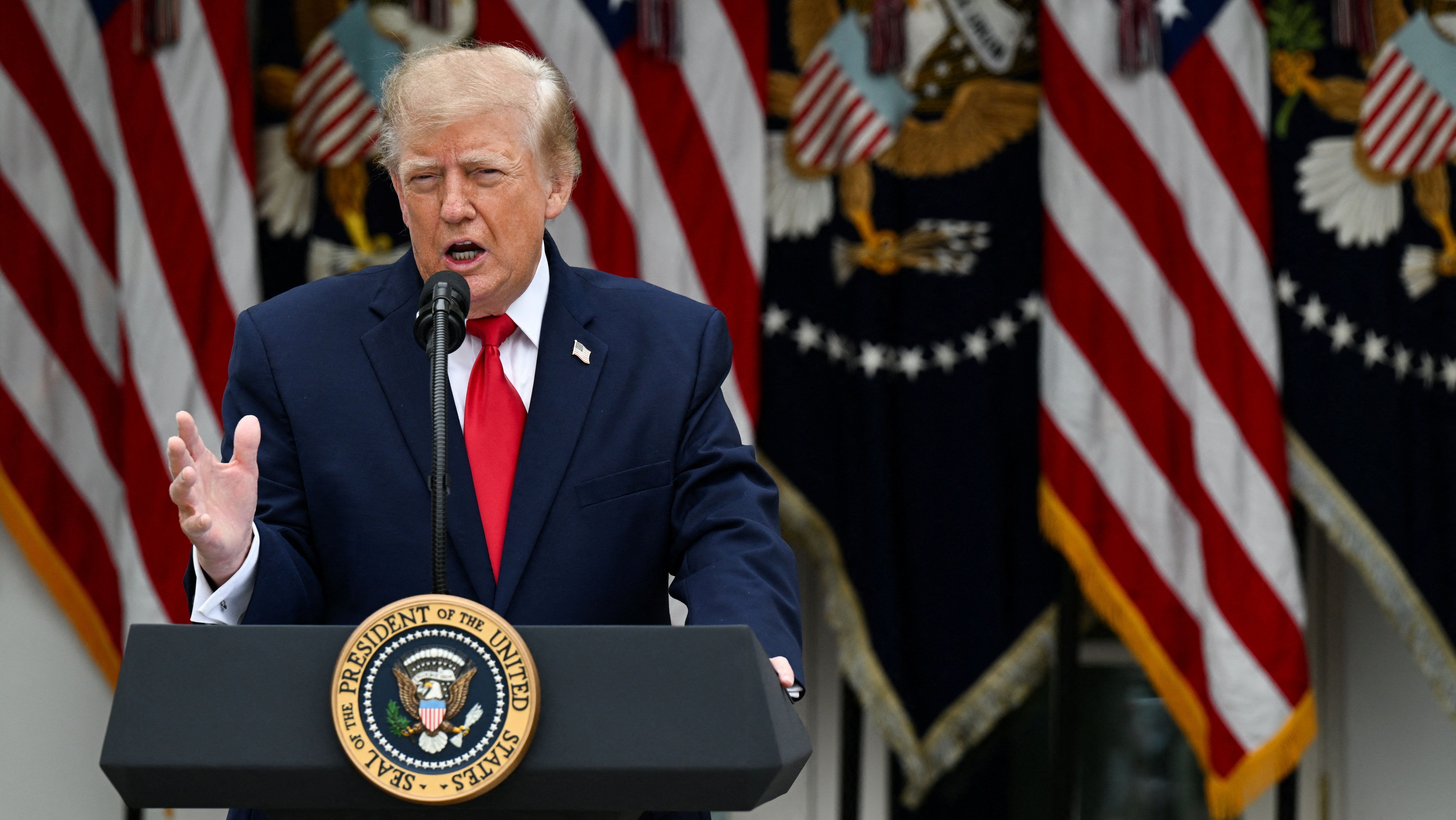 Presidente dos EUA, Donald Trump, em Washington