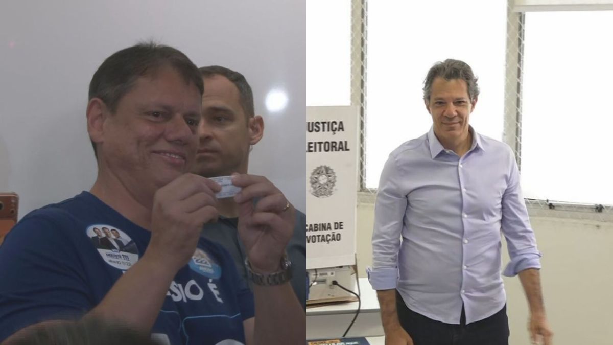 Tarcísio e Haddad votam em São Paulo no 1º turno das eleições