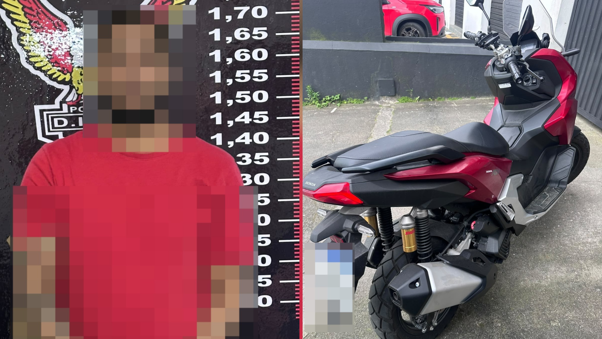 Leandro Leite Silva foi preso durante o cumprimento de mandado de busca e apreensão no Jardim Aguapeú, em Mongaguá