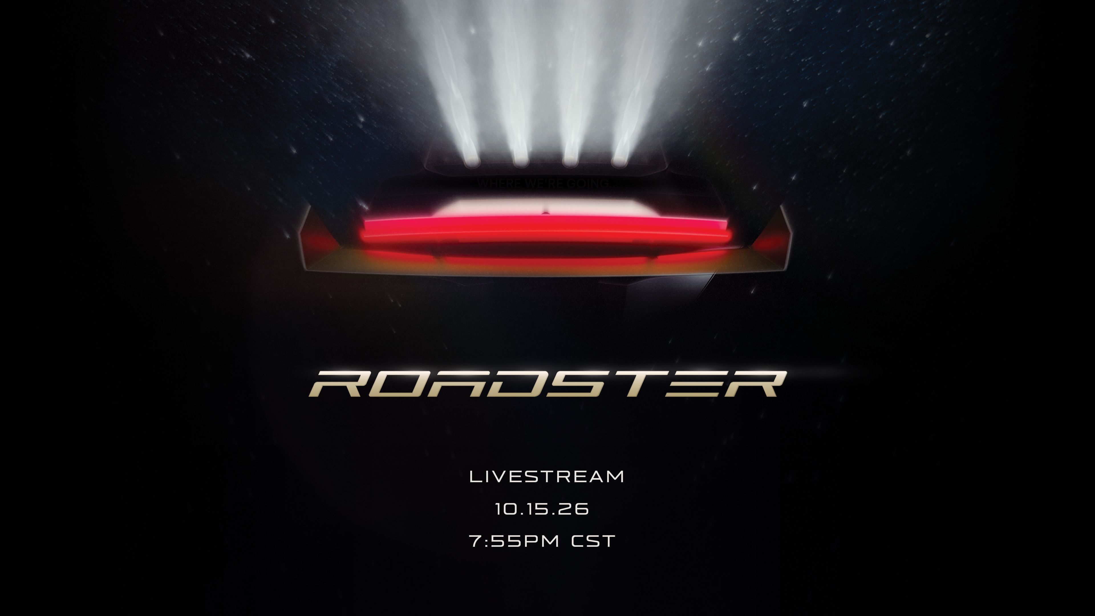 Tesla Roadster será lançado em evento transmitido pelo X no dia 15 de outubro