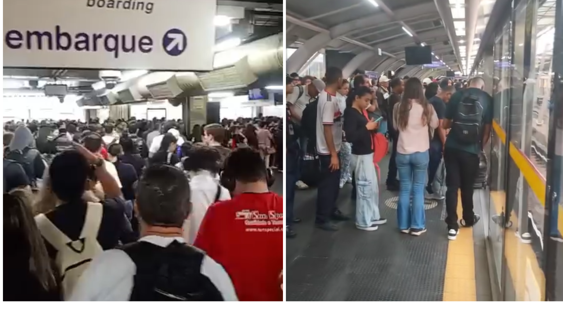 Linhas 1-Azul e 5-Lilás voltaram a operar com normalidade após algumas horas de velocidade reduzida após registros de interferência na via e falha em equipamentos
