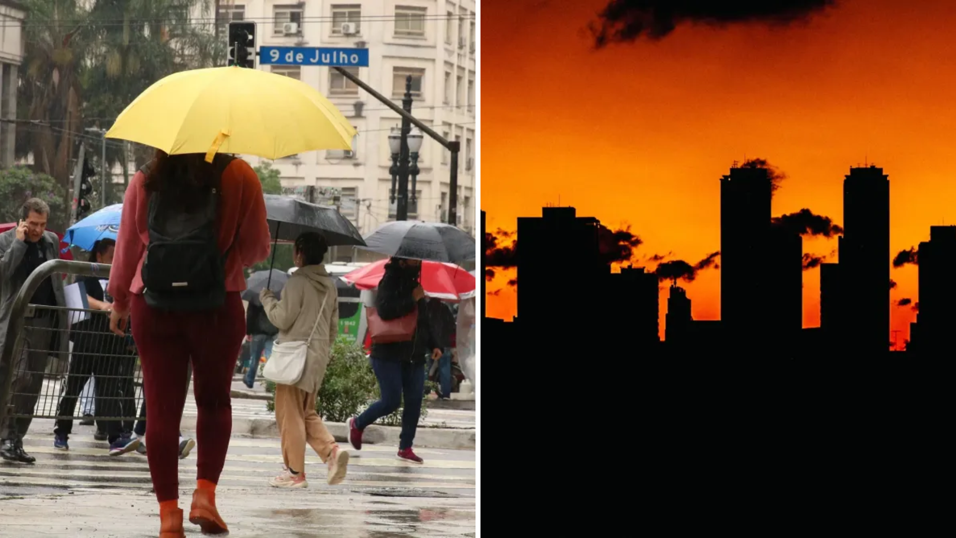 Brasil deve passar por um cenário de forte constraste meteorológico durante este final de semana dos dias 10 e 11 de outubro