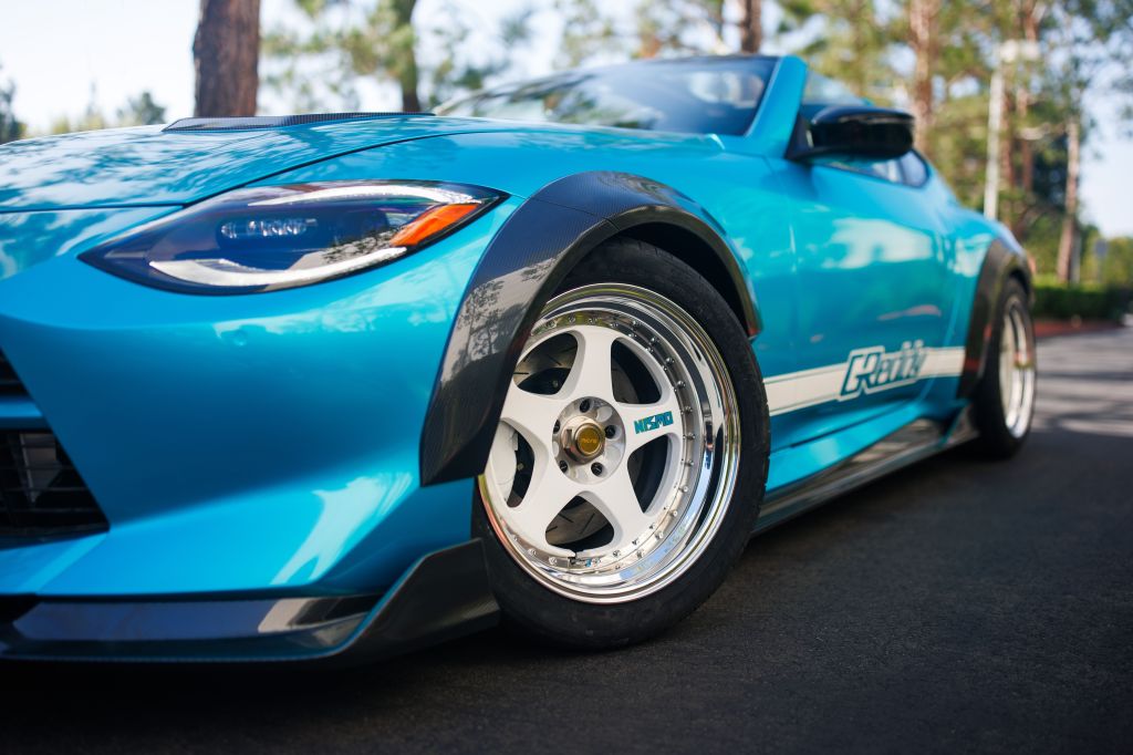 Nissan Z Kaze com teto T-top, motor V6 biturbo com peças da GReddy e rodas NISMO restauradas foi exibido na ZCON; Nissan não fala em produção • Divulgação Nissan