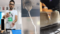 Aos 34 anos, ele usa garrafas de refrigerante vazias como matéria-prima para alimentar impressora 3D por 7 horas sem usar tinta