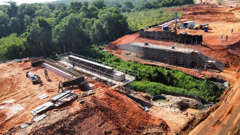 Imagem ilustrativa da obra do Reator Multipropósito Brasileiro em Iperó