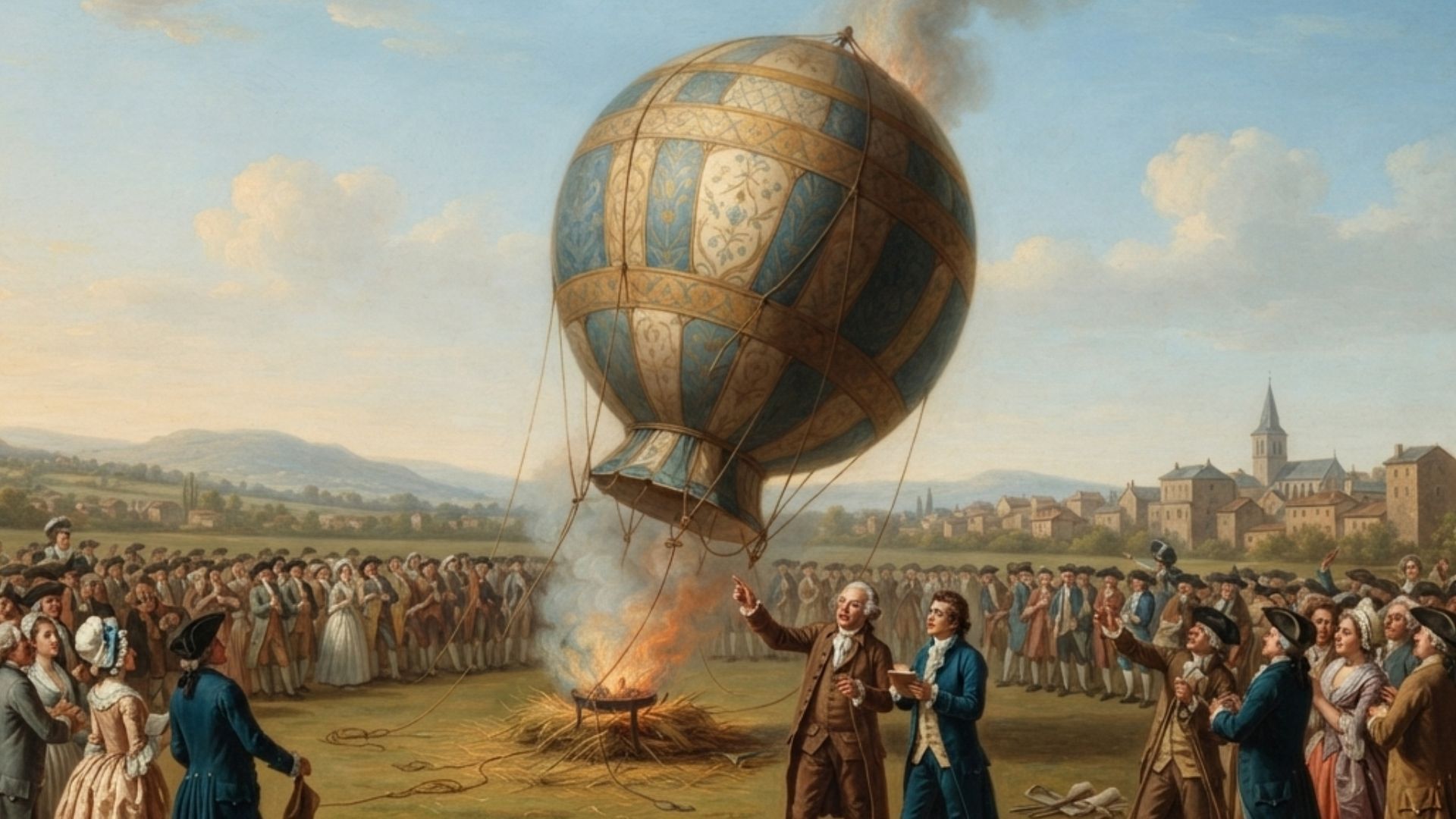 Imagem de destaque do post: Do vapor de fumaça ao céu: como a França deu origem ao primeiro voo de balão e início à fascinante era do balonismo na Europa