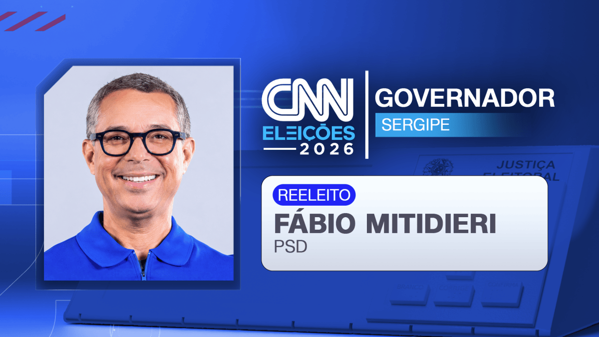 Fábio Mitidieri é reeleito governador de Sergipe no 1º turno