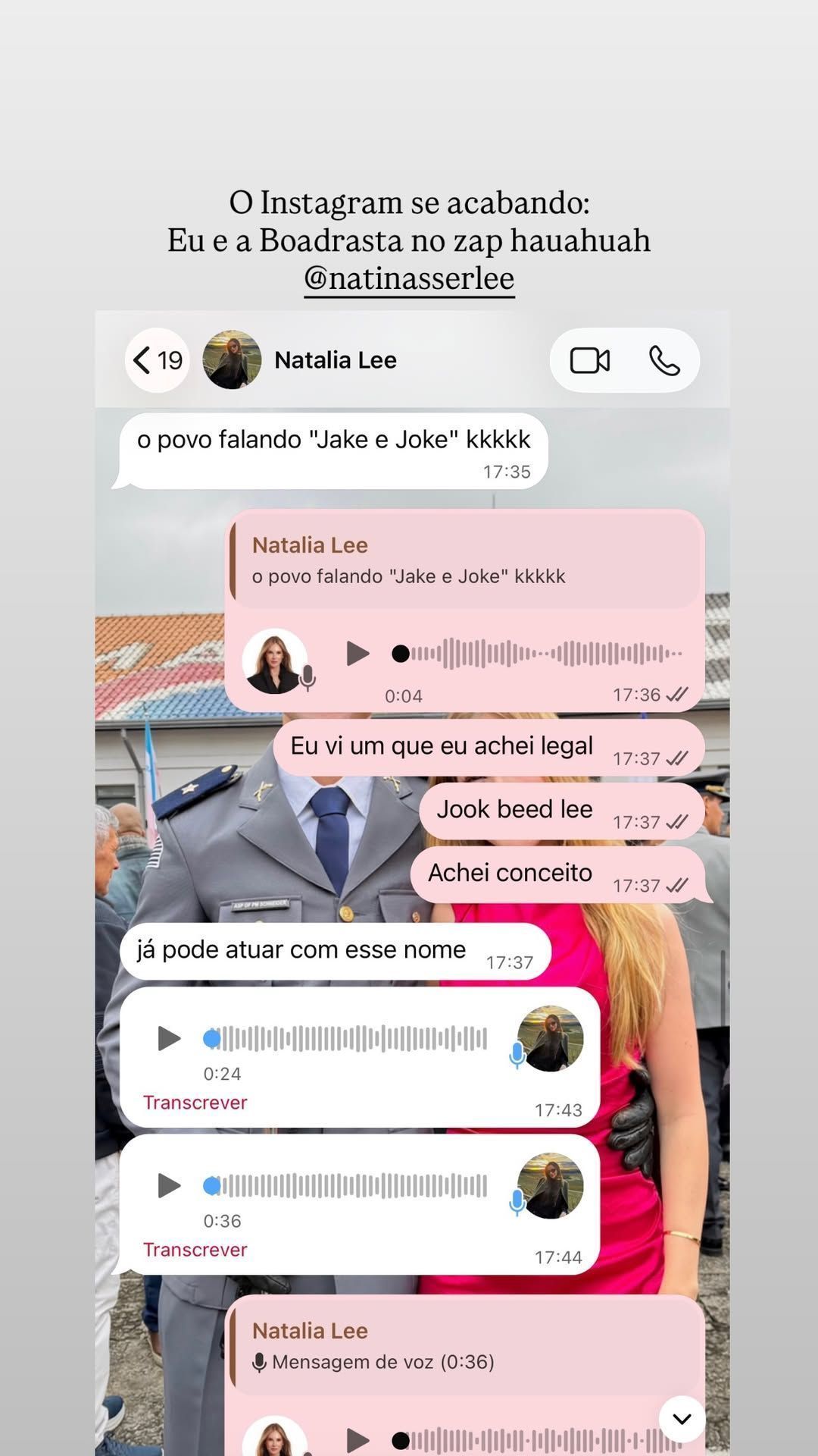 Sammy Sampaio e Natália Nasser brincam sobre escolha do nome de caçula de Pyong-Lee • Instagram/Sammy Sampaio