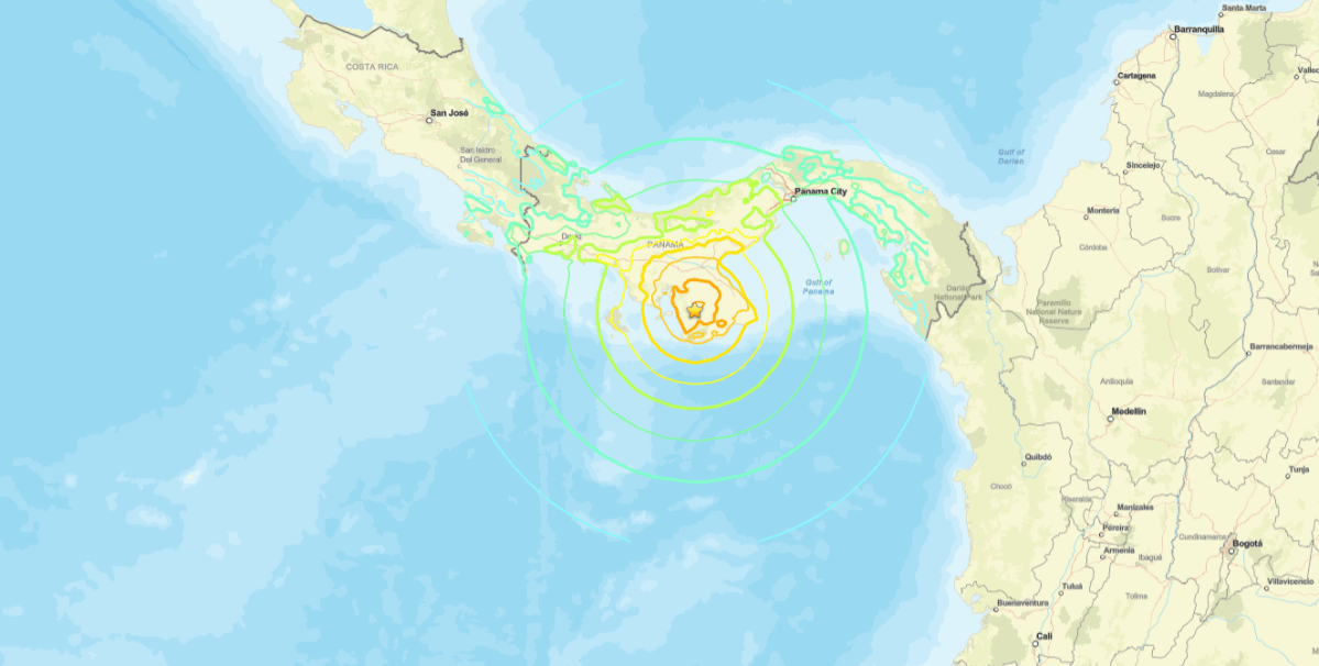 Alerta de tsunami é cancelado após terremoto de magnitude 7,7 no Panamá