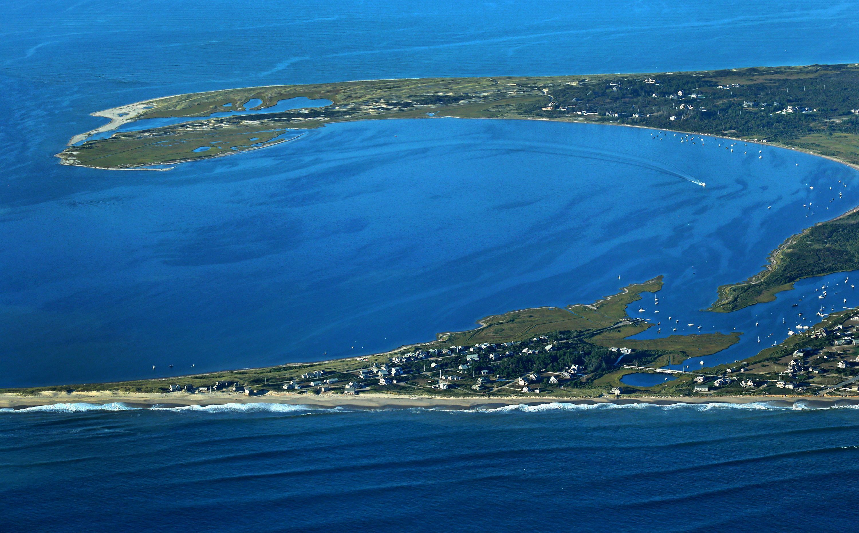 Vista aérea de Nantucket, Massachusetts. • David L. Ryan/Boston Globe/Getty Images/Arquivo via CNN Newsource