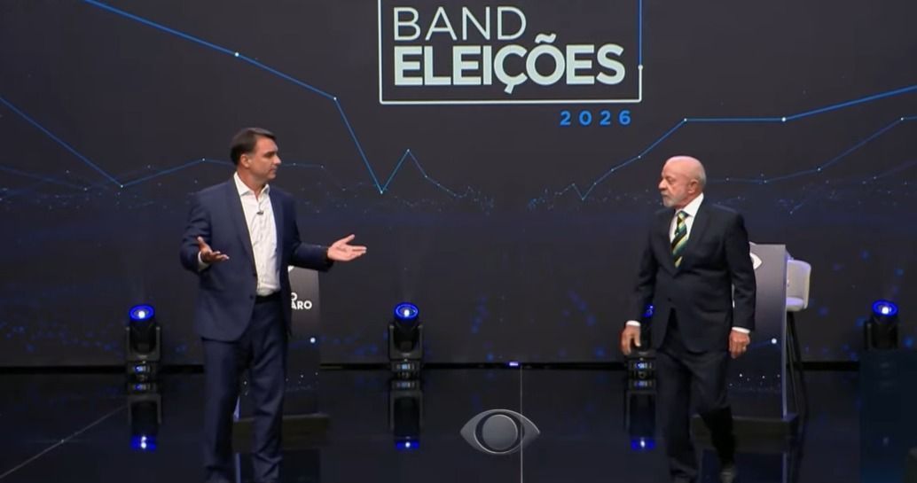 Debate da Band entre Lula e Flávio