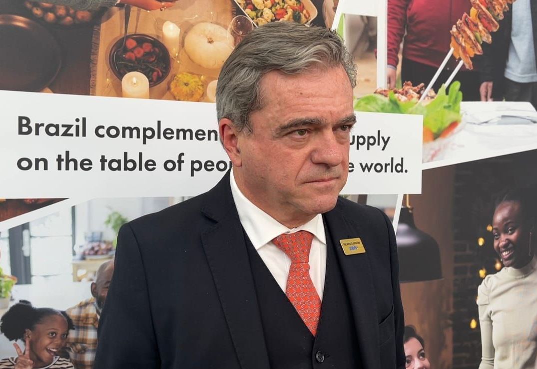 Presidente da ABPA, Ricardo Santin, em entrevista a CNN durante a Sial Paris fala sobre a retomada das exportações de carne de frango para a UE