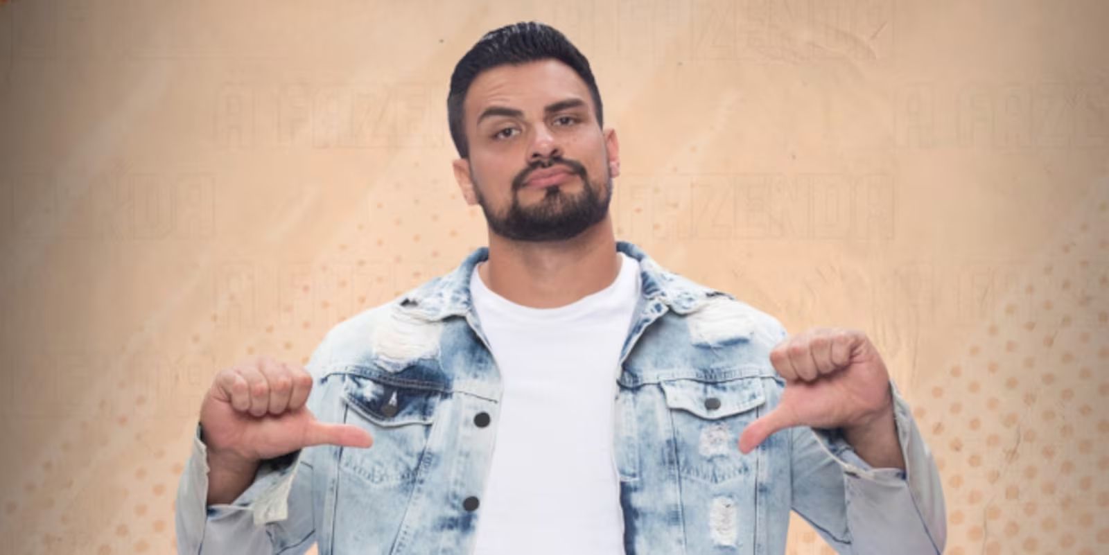 O ator Renê Thristan, eliminado de "A Fazenda 18"