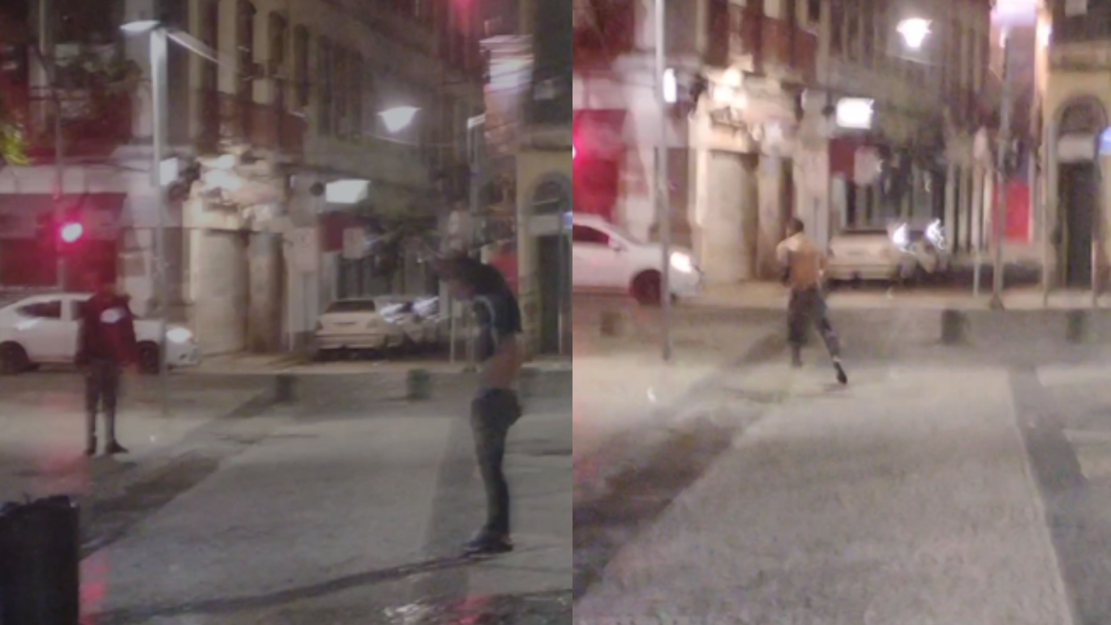 Vídeos registrados pelo celular do suspeito mostram a violência contra o professor, agredido no Centro do Rio em junho. De acordo com a investigação, o homem filmou o ataque e cumprimentou o outro suspeito após as agressões.