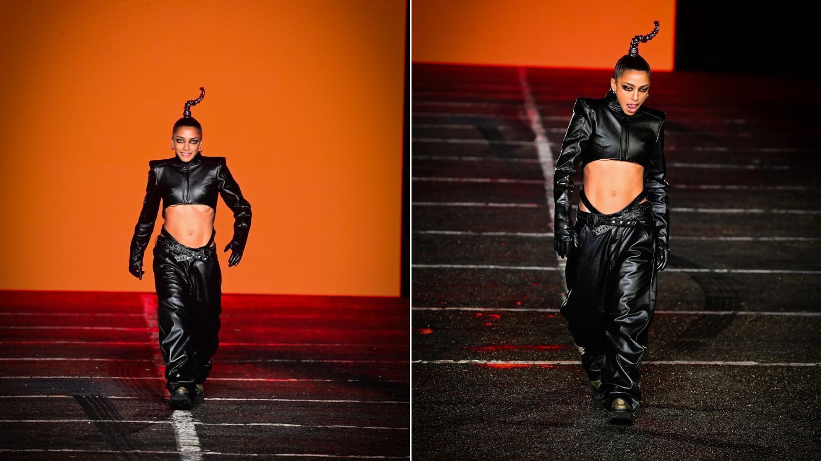 Alice Carvalho no desfile da FORCA no SPFW N61