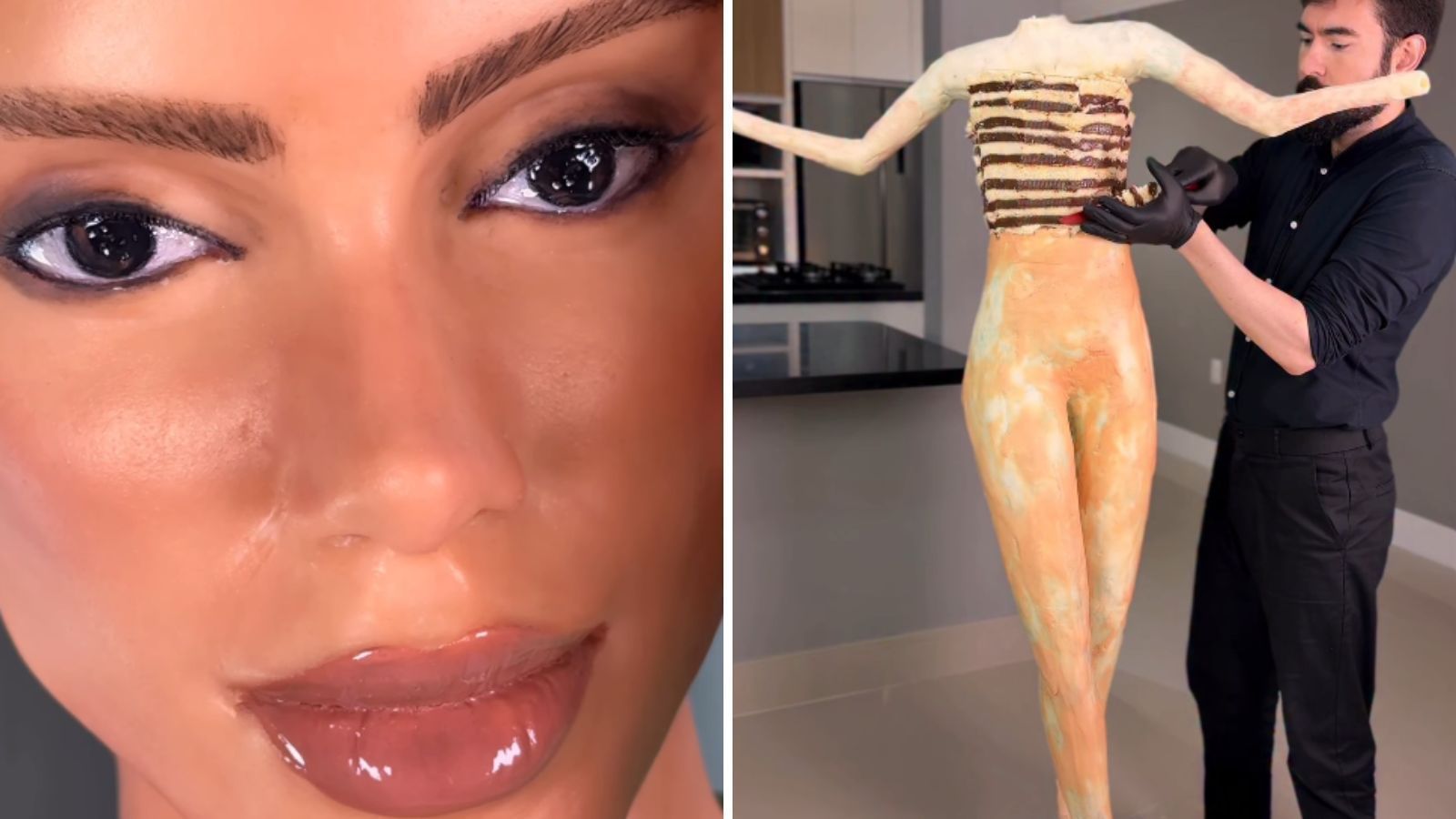 João Doce cria bolo com rosto e corpo de Anitta