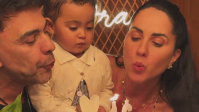 Graciele celebra aniversário ao lado de Zezé Di Camargo e filha; veja fotos