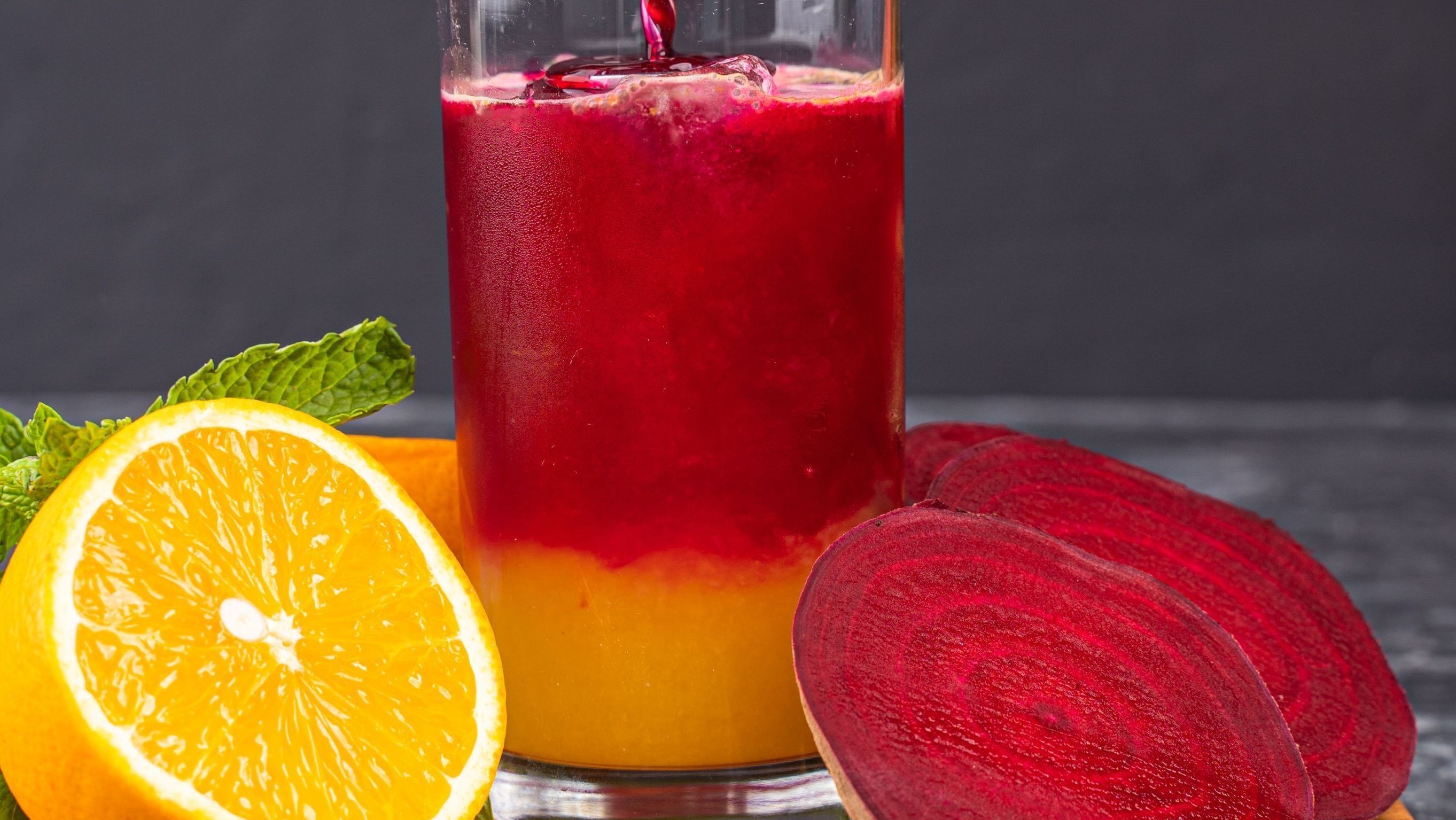 suco de beterraba, cenoura e laranja