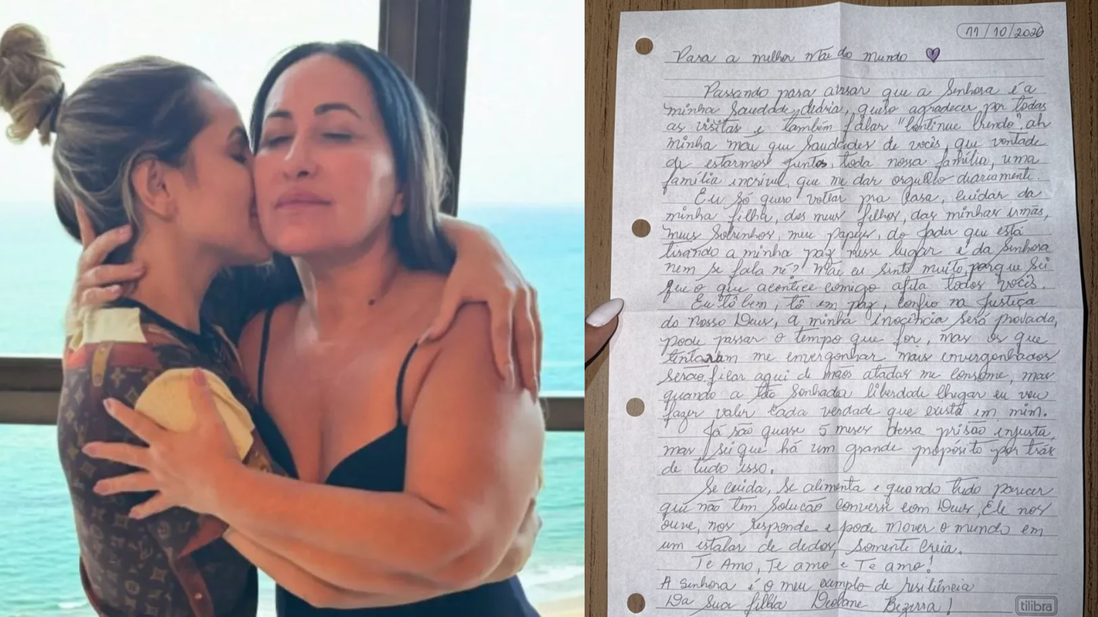 Na prisão, Deolane Bezerra escreve carta para mãe, Solange